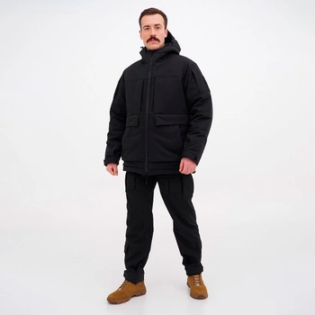 Форма тактична зимова -20°С костюм зимовий для поліції Ukr Cossacks чорна, р.50