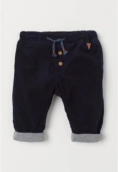 Брюки вельветовые синие H&M 74см (400091625)
