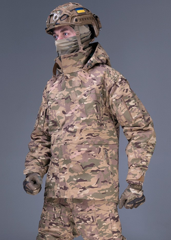 Тактична штурмова куртка UATAC Gen 5.2 3XL Мультикам Степ з флісовою парою