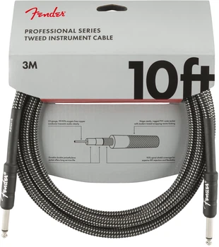 Кабель інструментальний FENDER CABLE PROFESSIONAL SERIES 10' GREY TWEED (228461)