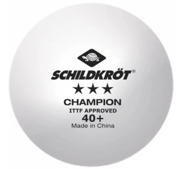 Мячі для настільного тенісу (1 шт) Donic Champion 40+ 3*, білий