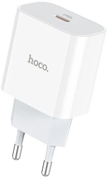 Мережевий зарядний пристрій Hoco C76A Plus Speed source PD20W charger White (6931474746917)