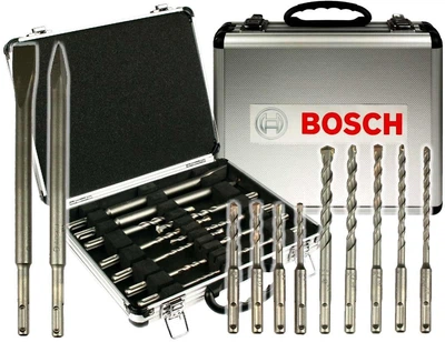 Буры и зубила по битому SDS-Plus Bosch в кейсе набор 11шт