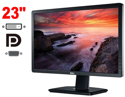 Монітор Б-клас Dell UltraSharp U2312HMt / 23" (1920x1080) IPS / 1x DVI, 1x VGA, 1xDP, 4x USB 2.0, 1x USB Type-B / VESA 100x100 б/в