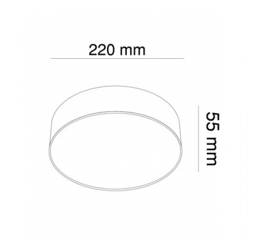 Світильник стельовий MONZA KLOODI KD-MONZA220 27W 3К WH