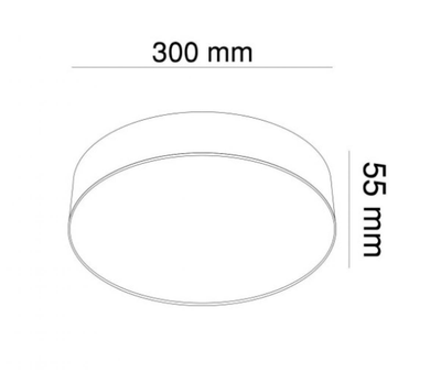 Світильник стельовий MONZA KLOODI KD-MONZA300 36W 3К WH