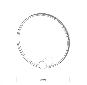 Бра KLOODI KD-RG BRA 400 24W 3К ALU