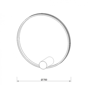 Бра KLOODI KD-RG BRA 700 42W 3К ALU