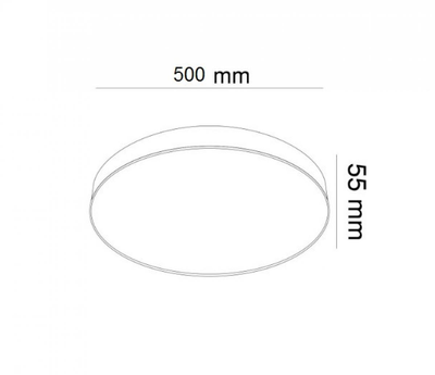 Світильник стельовий MONZA KLOODI KD-MONZA500 60W 3К BK