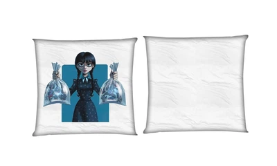 Подушка Wednesday Addams 3 квадратная двухсторонняя стандарт 35 х 35 см - MyTee