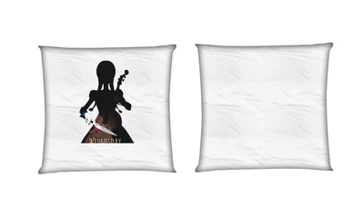 Подушка Wednesday Addams 2 квадратная двухсторонняя стандарт 35 х 35 см - MyTee