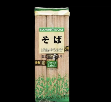 Гречана лапша соба Green Label 300 г