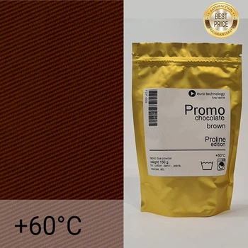 Шоколадно-коричнева низькотемпературна фарба-барвник для тканини, Proline Promo "Chocolate brown" 150 г