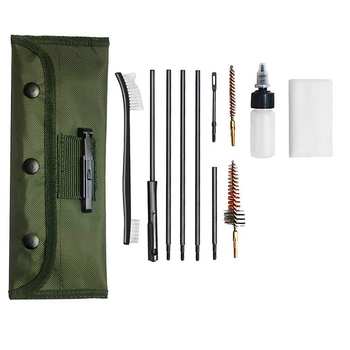Набір для чищення зброї з 12 предметів у щільному кейсі конструкція Lesko GK13