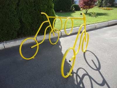 Велопарковка Укрспецсервис DoubleBike 3 на 3 веломеста цвет жёлтый