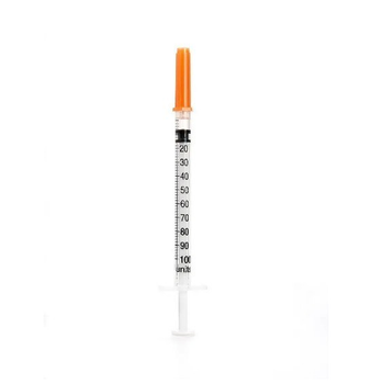 Шприц ін єкційний одноразового застосування "MEDICARE",1,0 мл, (інсуліновий U - 100, з голкою 0,30 х 8 мм)