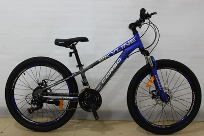 Велосипед Спортивний Corso «SkyLine» 24" дюймів SL- 40602 рама алюмінієва 11", обладнання Shimano 21 швидкість, зборів на 75%