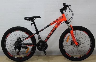 Велосипед Спортивний Corso «SkyLine» 24" дюймів SL- 24922 рама алюмінієва 11'', обладнання Shimano 21 швидкість, зібраний на 75%