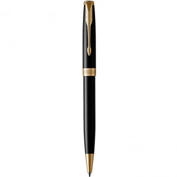 Шариковая ручка Parker SONNET Black Lacquer GT BP Золотистый 86 032