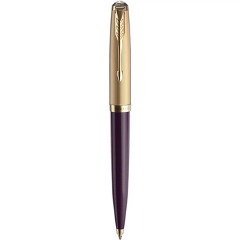 Ручка шариковая Parker PARKER 51 Deluxe Plum GT BP Золотистый 57 132