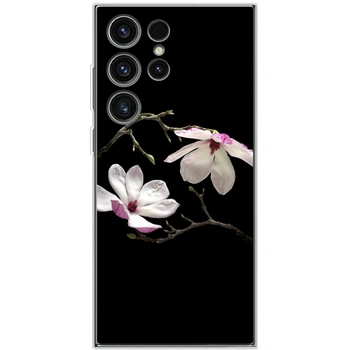 Силіконовий чохол BoxFace Samsung Galaxy S23 Ultra (S918) Нічні Магнолії (45778-up1006)