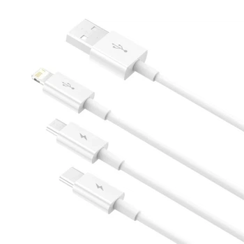 Кабель 3-в-1 Baseus Superior Series Fast Charging 3.5A 1.5m белый (CAMLTYS-02)