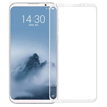 Защитное стекло Silk Print Meizu 16/16X White