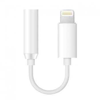Перехідник для підключення до Apple Lightning на 3.5мм AUX (JH-002) White