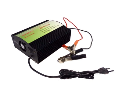 Сетевое зарядное устройство для аккумуляторов UKC 12v 220v 20A с встроенным амперметром