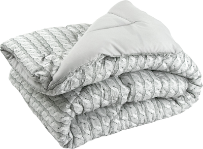 Одеяло Руно зимнее полуторное 140х205 антиаллергенное волокно Grey Braid (Р321.52_Grey Braid)