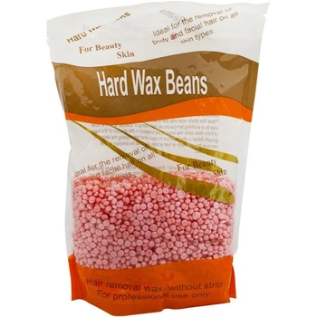 Воск для депиляции в гранулах розовый, HARD WAX BEANS, 300 гр.