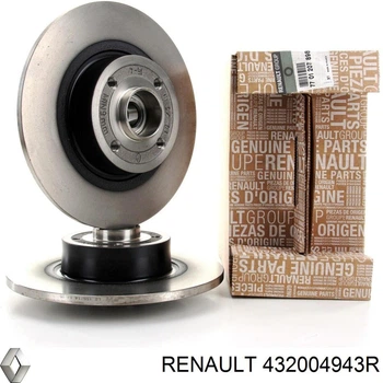 RENAULT Гальмівні диски зад. комп.(2 шт) з підшипником Megane/Scenic II Renault (432004943R)