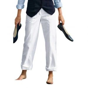 Брюки Eddie Bauer Womens Straight Leg Trousers WHITE (36)