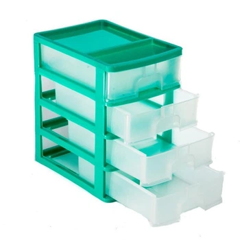 Міні комод А4 R-Plastic 10215 на 4 ящики Салатовий