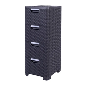 Комод Efe Plastics 10427 Brilliant на 4 яруса Black