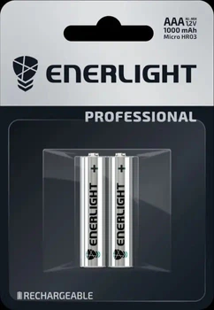 Аккумулятор Ni-MH AAA / HR03 1000mAh 2шт ENERLIGHT PROFESSIONAL