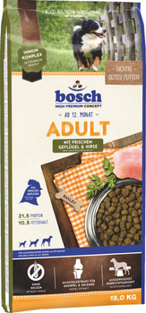 Сухий корм для собак Bosch HPC Adult Птах + просо 15 кг (4015598013161)