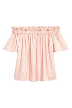 Блуза H&M 0512031 34 Нежно розовый