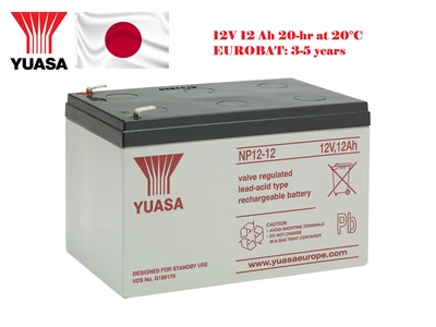 Акумулятор Yuasa NP12-12 12V 12 Ah EUROBAT 5 years AGM VRLA Battery (Japan)