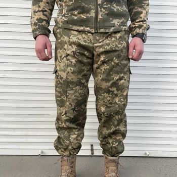 Тактичні штани ЗСУ військові армійські зимові вологостійкі Піксель розмір 46