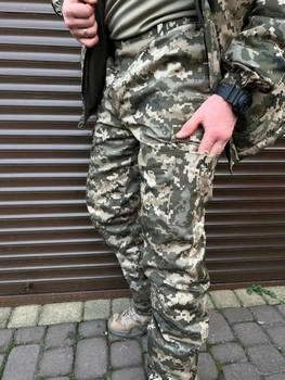 Тактичні штани ЗСУ військові армійські зимові піксель розмір 52