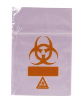Пакет для транспортировки биоматериалов Biohazard с двойным карманом Розовый Biosigma