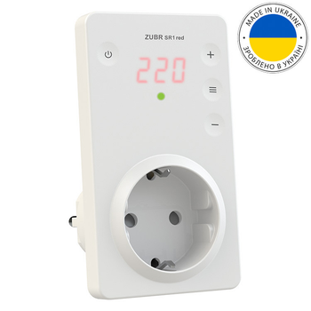 Реле напруги ZUBR SR1 red в розетку