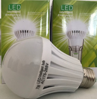 Світлодіодна лампа з аккумулятором автономна аварійна Led 7W E27 6500К 175-265V (2 шт. у комплекті)