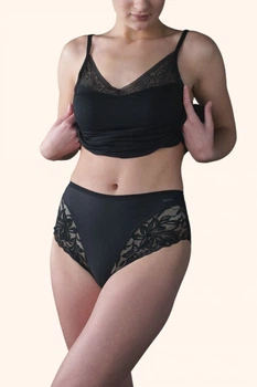 Трусики слипы высокие с утяжкой Janira 36798 black 44(M) Черный