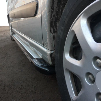 Боковые пороги (2 шт, алюминий) для Toyota Proace XS, короткая база
