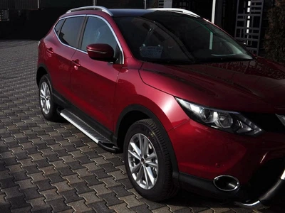 Бічні пороги (алюмін.) для Nissan Qashqai (2014-2021 рр.), 2 шт, пороги для Nissan Qashqai, автоаксесуари Qashqai