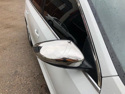 Накладки на зеркала (2 шт, нержавеющая сталь) OmsaLine для Volkswagen Passat CC (2008 и позже)