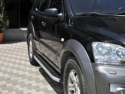 Боковые пороги (2 шт, алюм.) для Kia Sorento (2002-2009 гг), пороги для Kia Sorento, алюминиевые пороги Kia