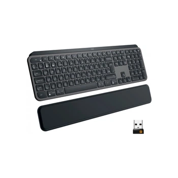 Клавіатура Logitech MX Keys Plus Advanced Wireless Illuminated with Palm Rest UA Graphit (920-009416